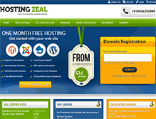 Tablet Screenshot of hostingzeal.com
